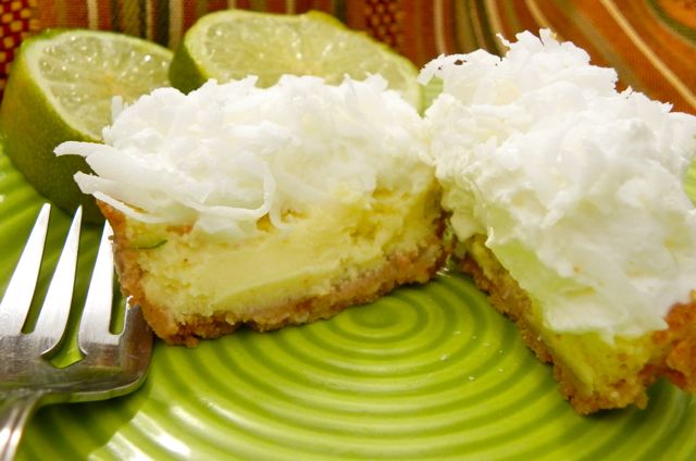 Key Lime Coconut Goat Cheesecake