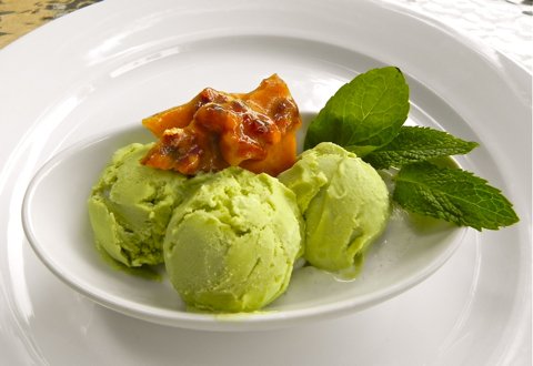 Avocado Ginger Ice Cream