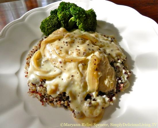 Chicken Quinoa with Dijon Cream Sauce