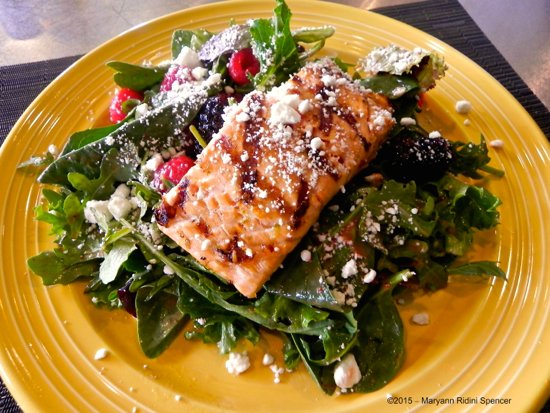 Tequila Grilled Salmon Salad