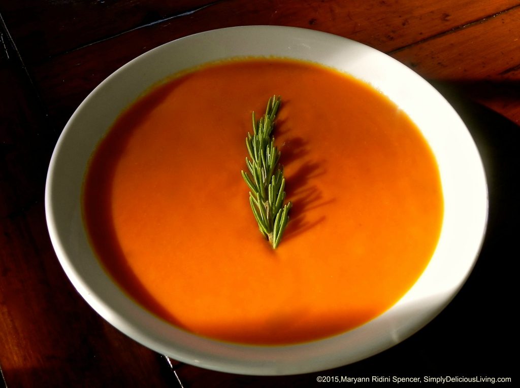 Tomato Bisque (made with coconut milk!)