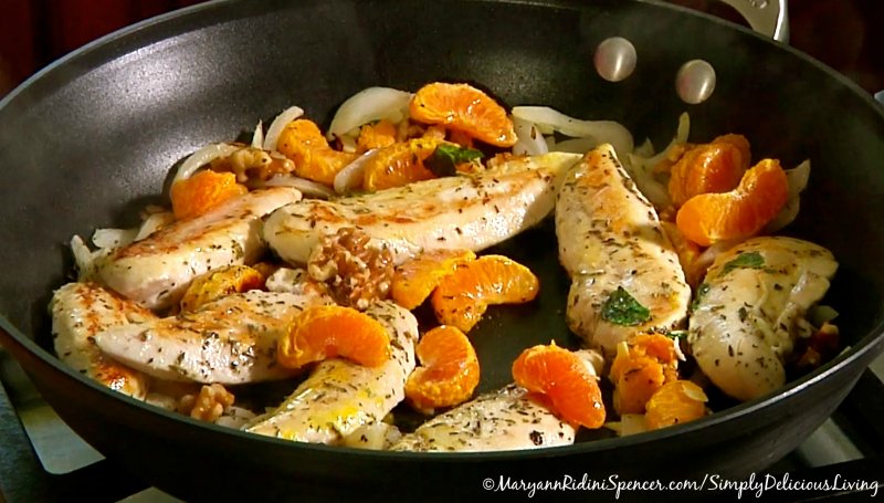 Mandarin Chicken with Walnuts