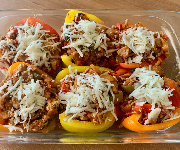 Gram and Gramp's Baked Stuffed Peppers