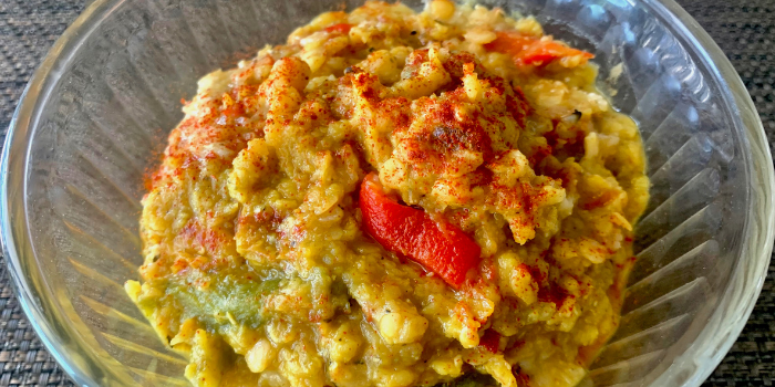Curried Lentils with Peppers & Onions