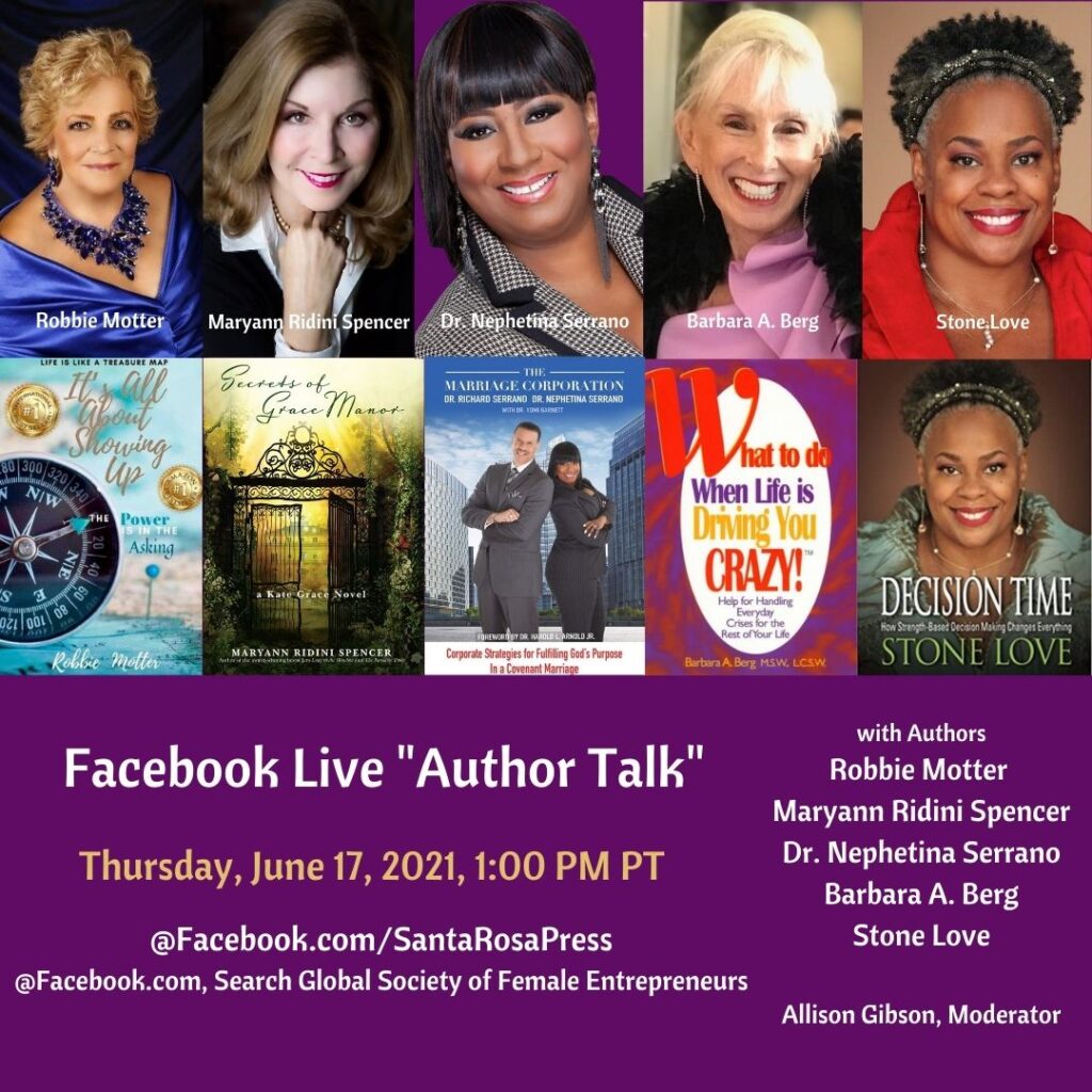 Facebook LIVE Author Talk June 17, 2021