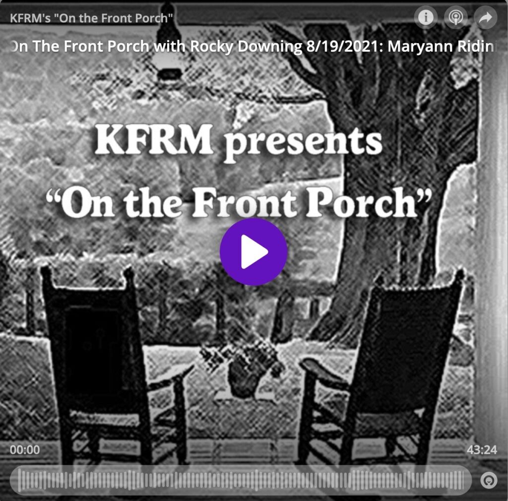 On The Front Porch Radio Interview, KFRM Radio