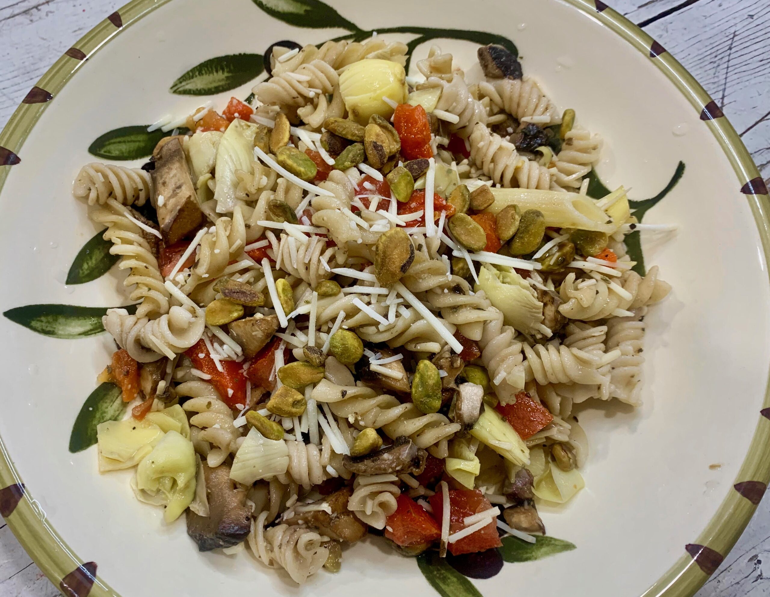 Artichoke & Portobello Mushroom Pasta -