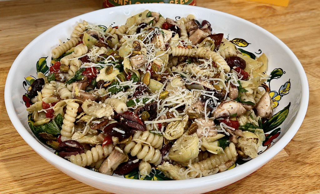Artichoke and Portobello Mushroom Pasta